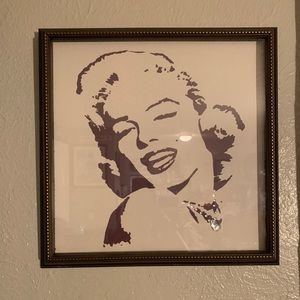 Framed picture of Marilyn Monroe